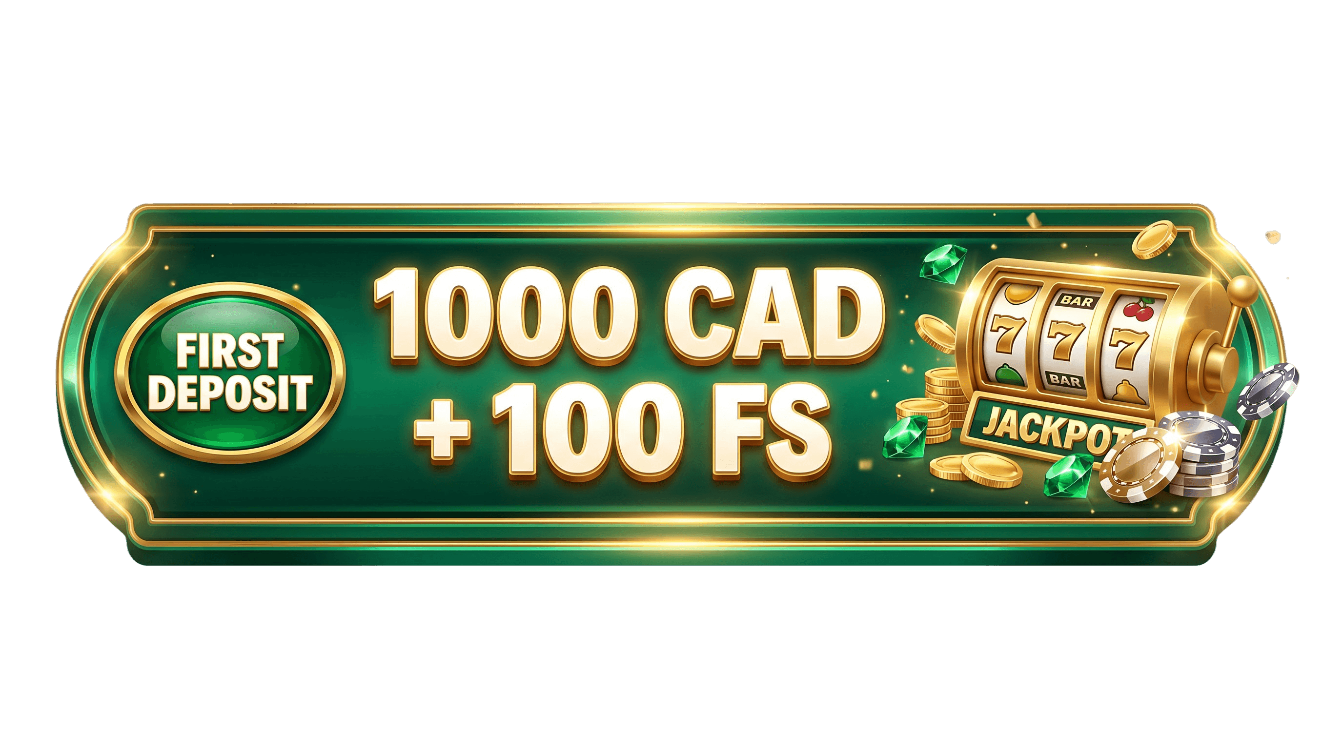 1000 CAD + 100 FS first deposit