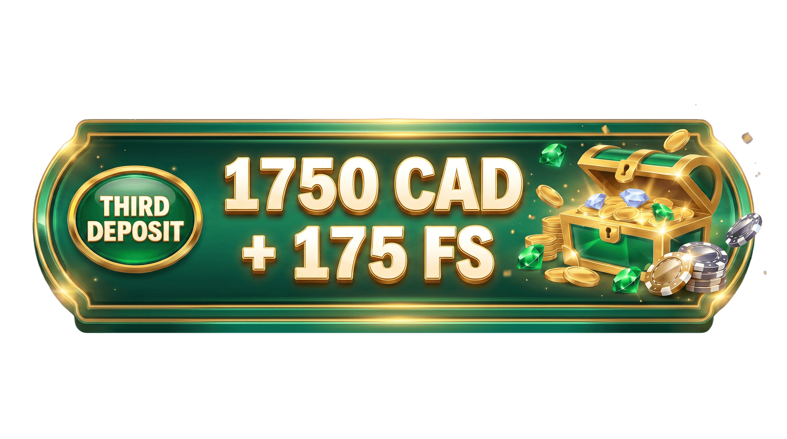 1750 CAD + 175 FS third deposit